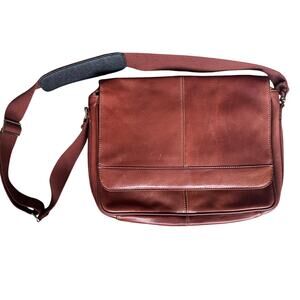 Pelle Signature Messenger Bag Genuine Leather Laptop Work‎ Office Business